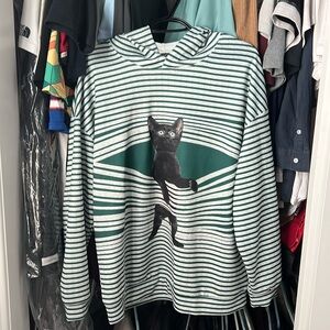 Hoodie with a cat